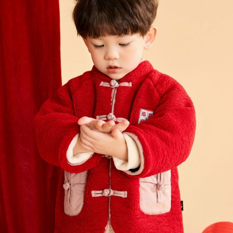 男童拜年服周岁礼服男宝宝中国风唐装过年服男孩新年衣服儿童汉服