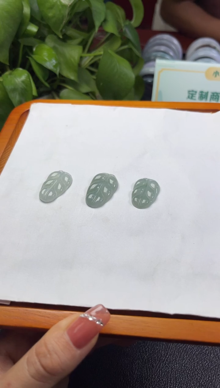 【闪购商品】翡翠颈饰未镶嵌多样性择优单个发  叶子