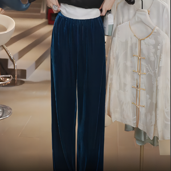 《ELFBOX》秋季新中式气质时尚百搭显瘦休闲裤2119