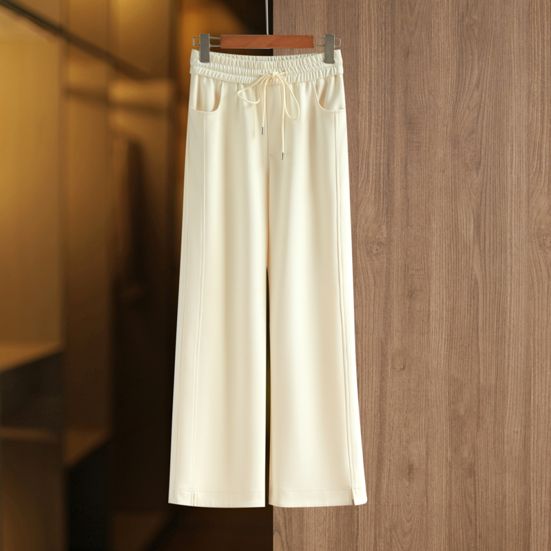 （7店）纯色高腰百搭长裤休闲裤垂感直筒时尚阔腿裤女女生裤子-155