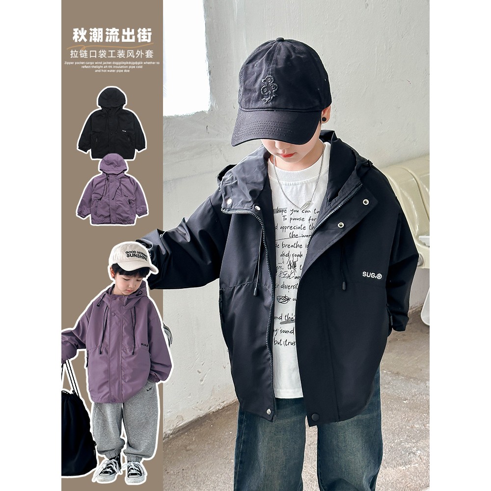 拉链口袋工装风外套 37463