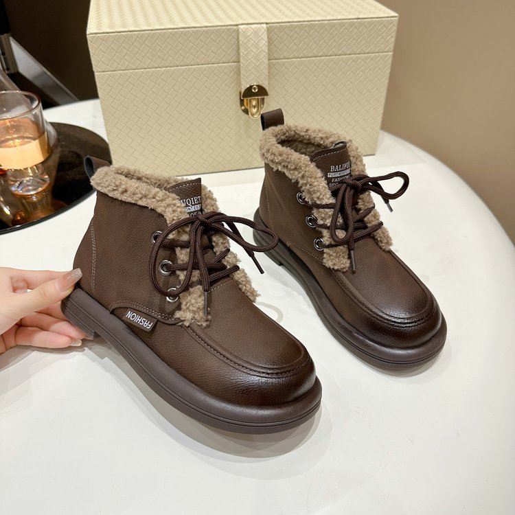 红蜻蜓牌时尚粗跟方头瘦瘦弹力靴女冬气质后拉链高跟马丁靴2023新