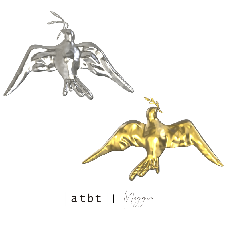 铜合金合成锆石胸针 飞燕胸针 麦穗  复古手工感小众高级感