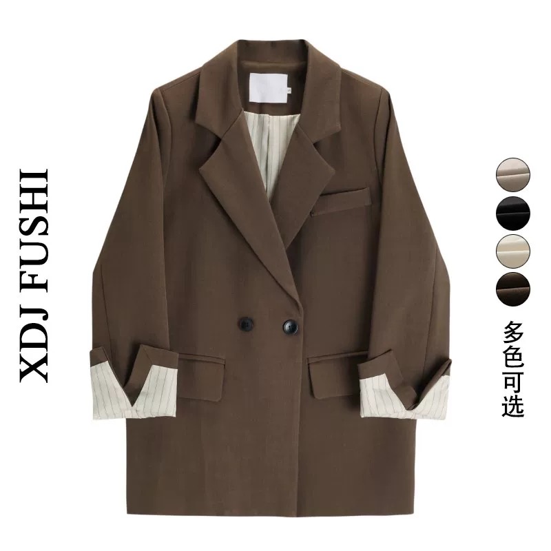 高级感西装春季新品气质休闲韩版小西服女装时尚宽松百搭外套