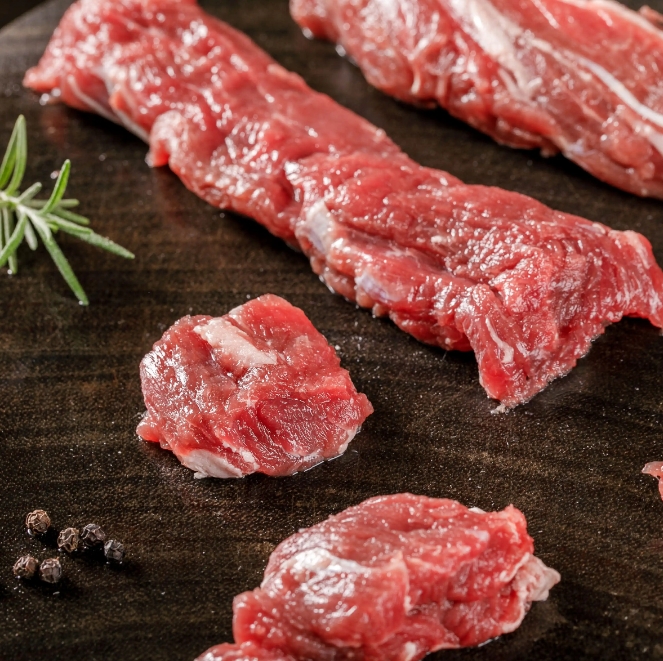 牛碎肉小里脊 适合爆炒 包饺子 做肉圆 肉质细腻 嫩