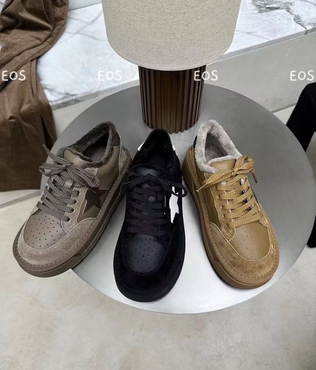 【小孟家女鞋】23108-5真皮加绒星星EOS