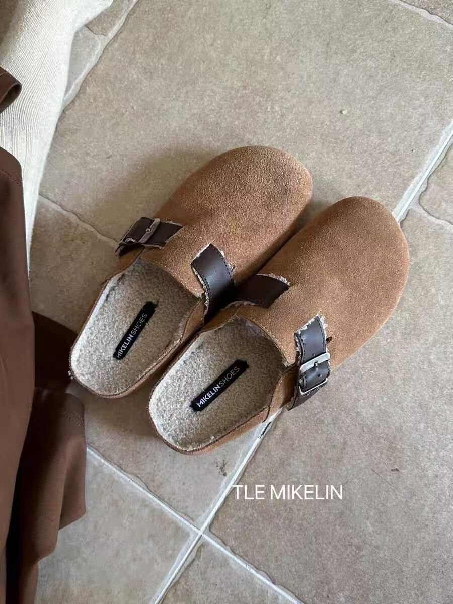 【小孟家女鞋】363-338真皮博肯拖