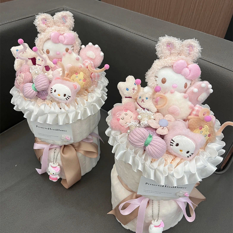 生日礼物女生hellokitty玩偶花束教师情人节哈喽kt礼物送女孩闺蜜