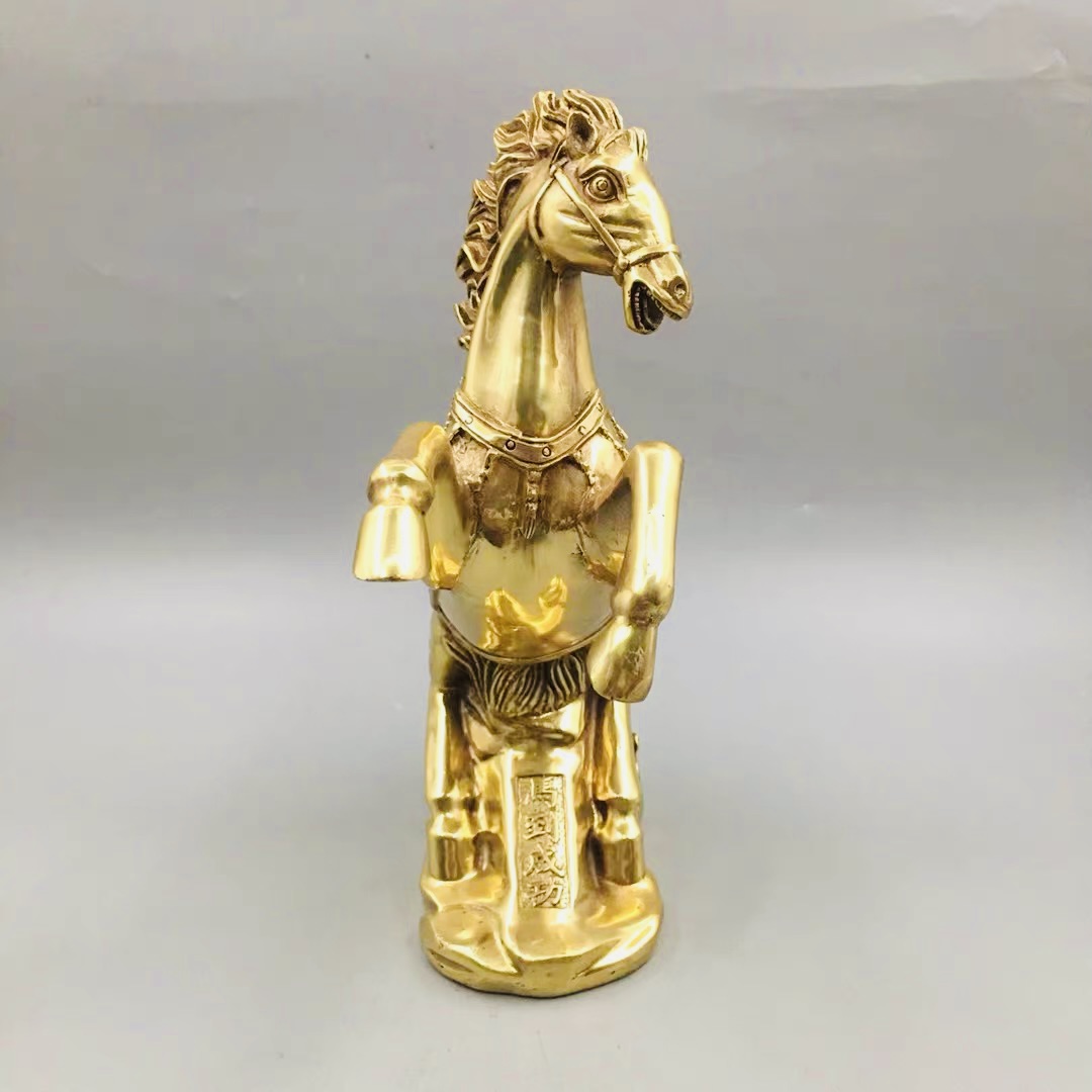 立马*马摆件*生肖马*送礼佳品*玄关摆件黄铜材质