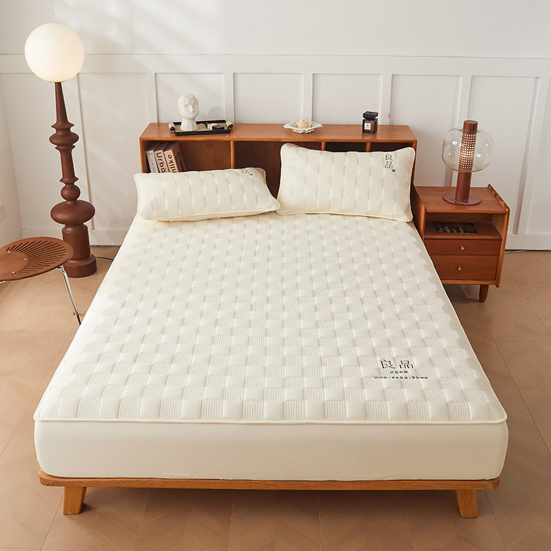 良品系列A类全棉大豆夹棉床笠加厚防滑床罩床透气防水家用夹棉