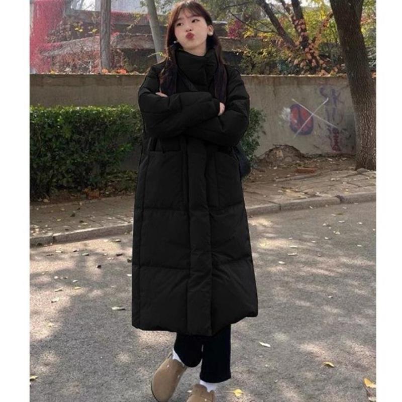 羽绒服新款爆款正品女季外套衣袄长款面包oversiz户外运动