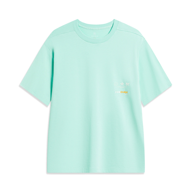 《直播》李宁2023秋季新款韦德系列男女同款抗菌宽松T恤AHST525