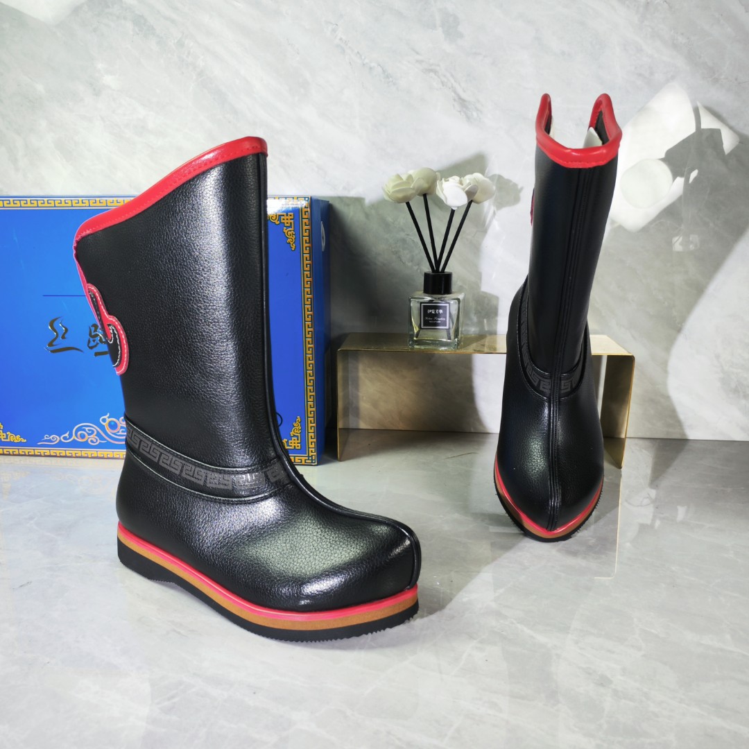 232藏式儿童马靴藏靴男孩搭配藏装跳舞鞋青海西藏甘孜包邮