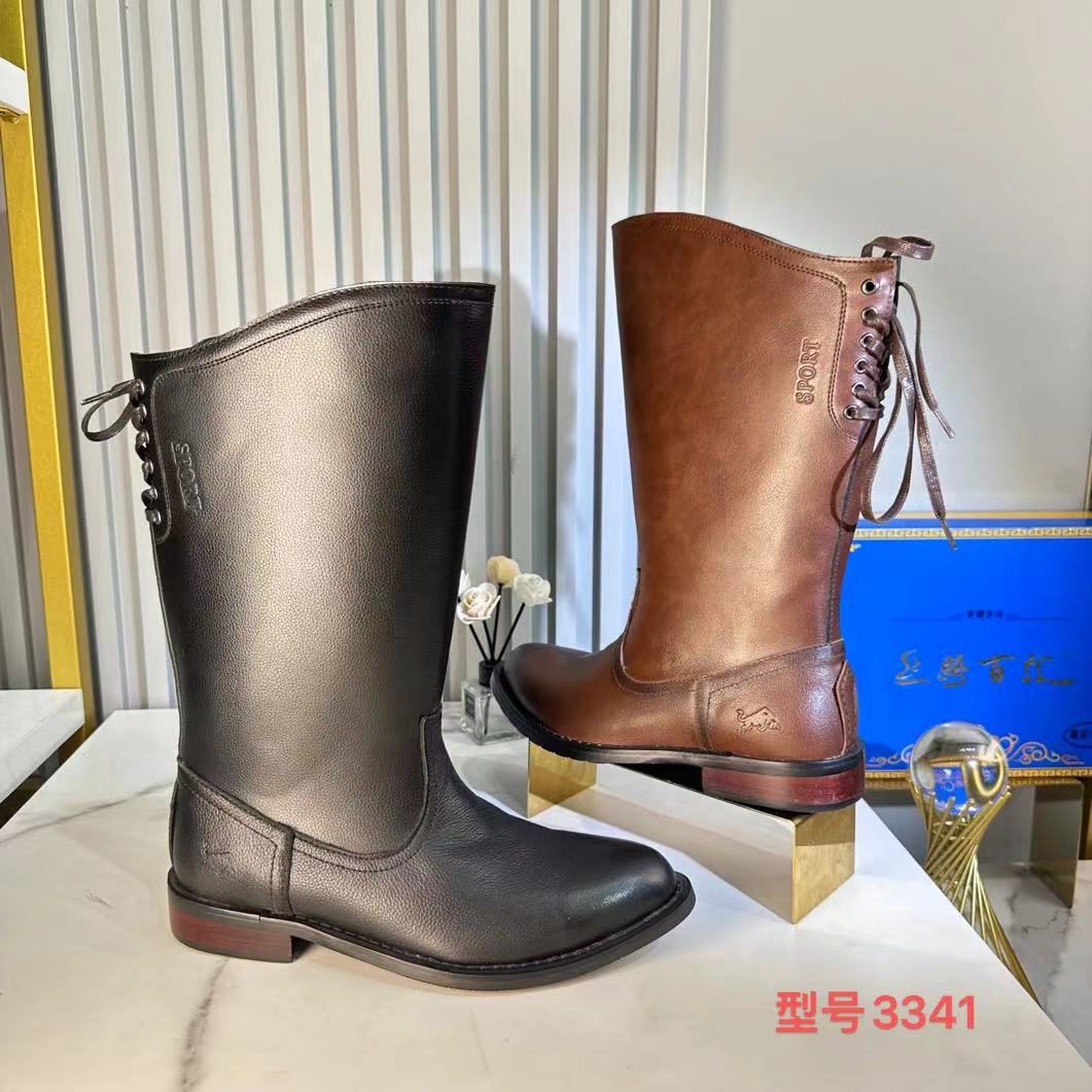 3341藏式牛皮马靴蒙古靴藏族跳舞鞋搭配藏装青海西藏甘孜包邮
