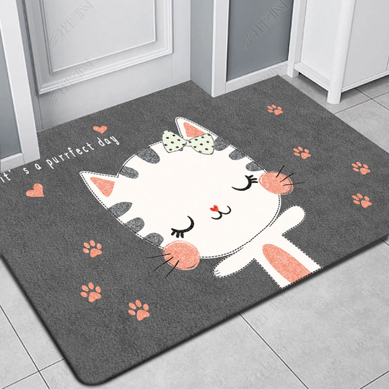 【小扬哥甄选】可爱儿童卡通动物猫咪地垫门垫进门入户门厅家用长