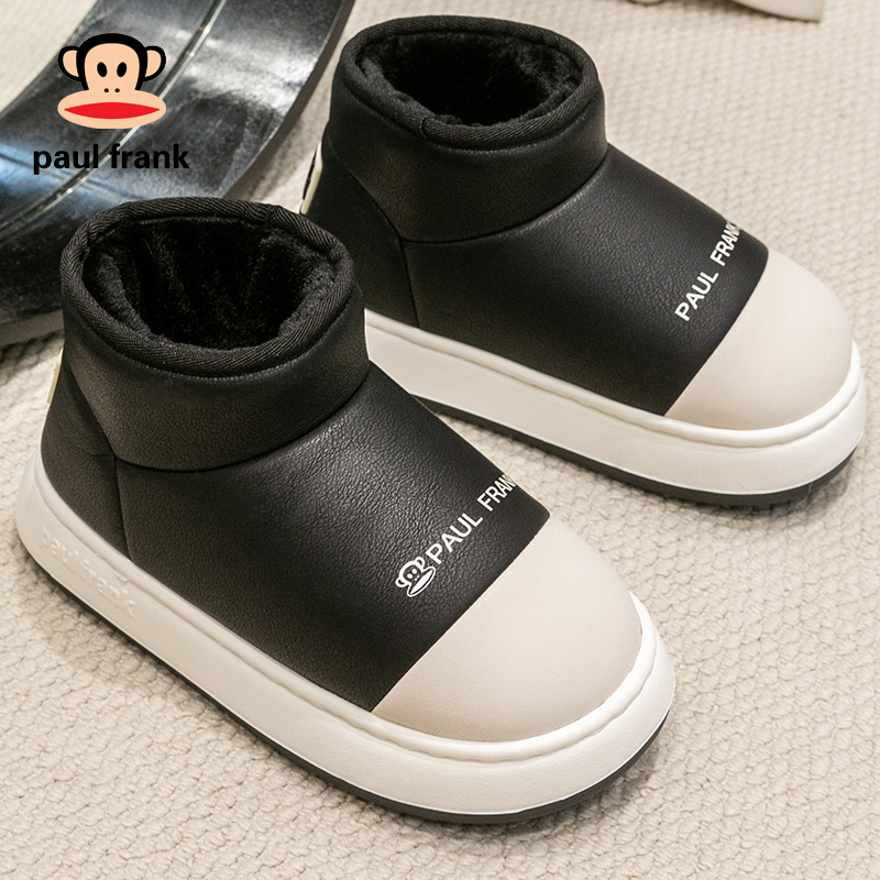 大嘴猴棉拖鞋【熊猫】轻奢防水加厚保暖软底防寒雪地靴情侣厚底棉鞋