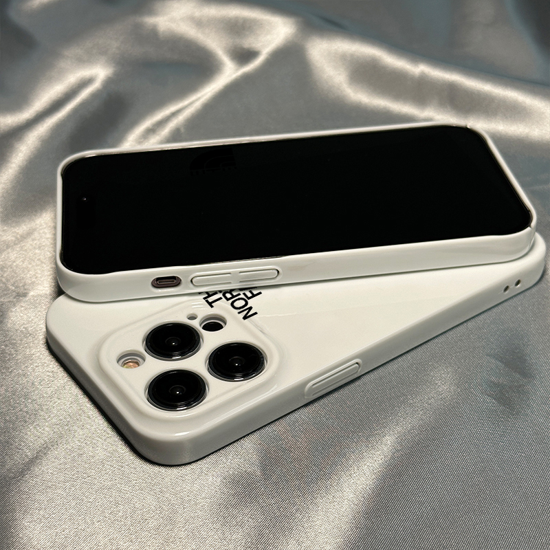白底北面适用苹果14/13手机壳iPhone14promax菲林壳12/11全包手机