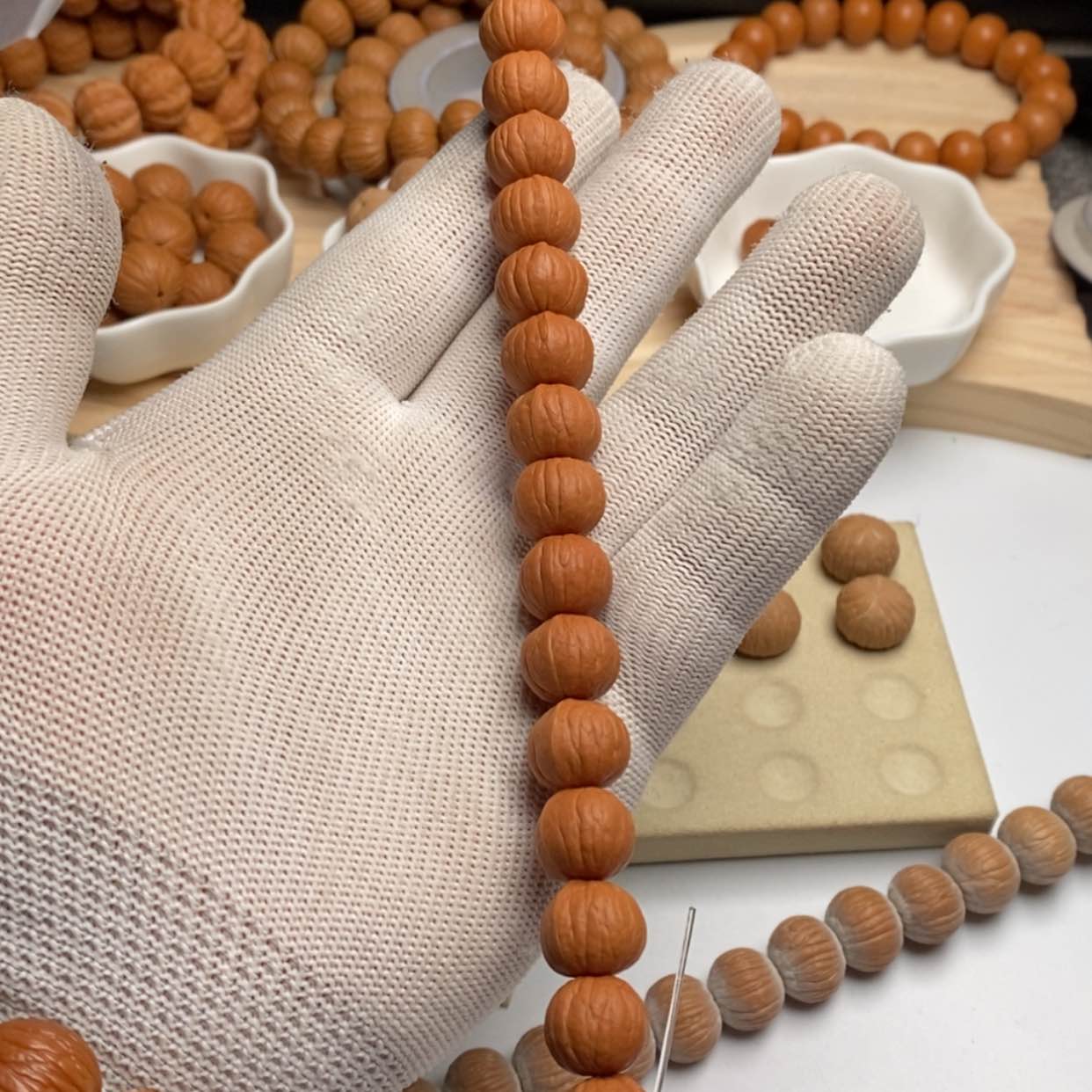 【闪购商品】猴头核桃手串顽**?