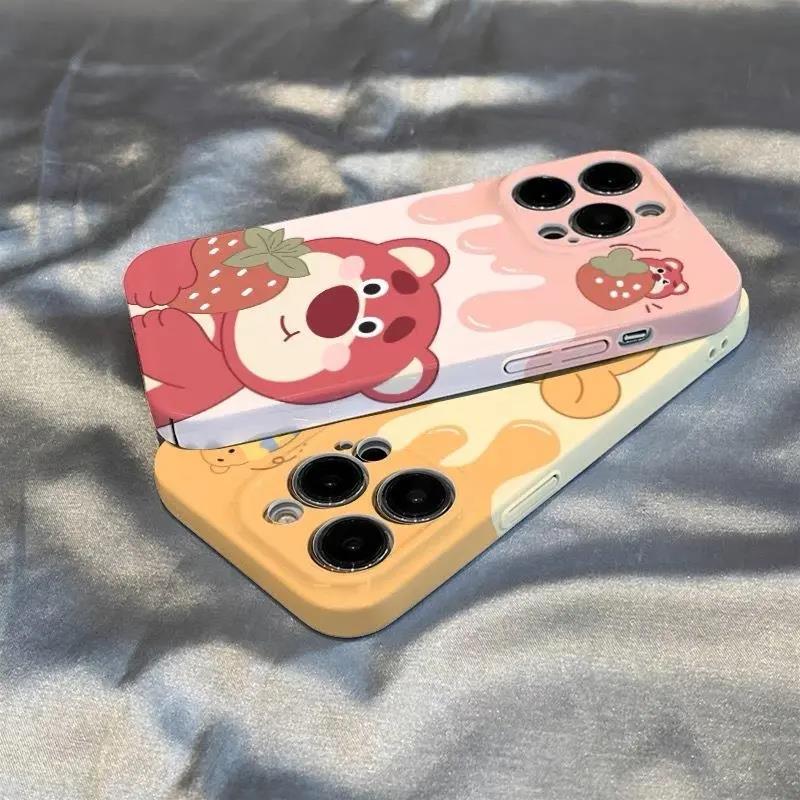 靓壳草莓维尼熊菲林壳苹果14手机壳iphone15全包精孔12promax11硬