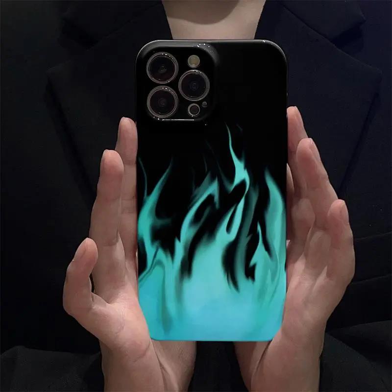 蓝色火焰苹果15promax菲林壳iphone14/13手机壳12男11/xs女8p苹果