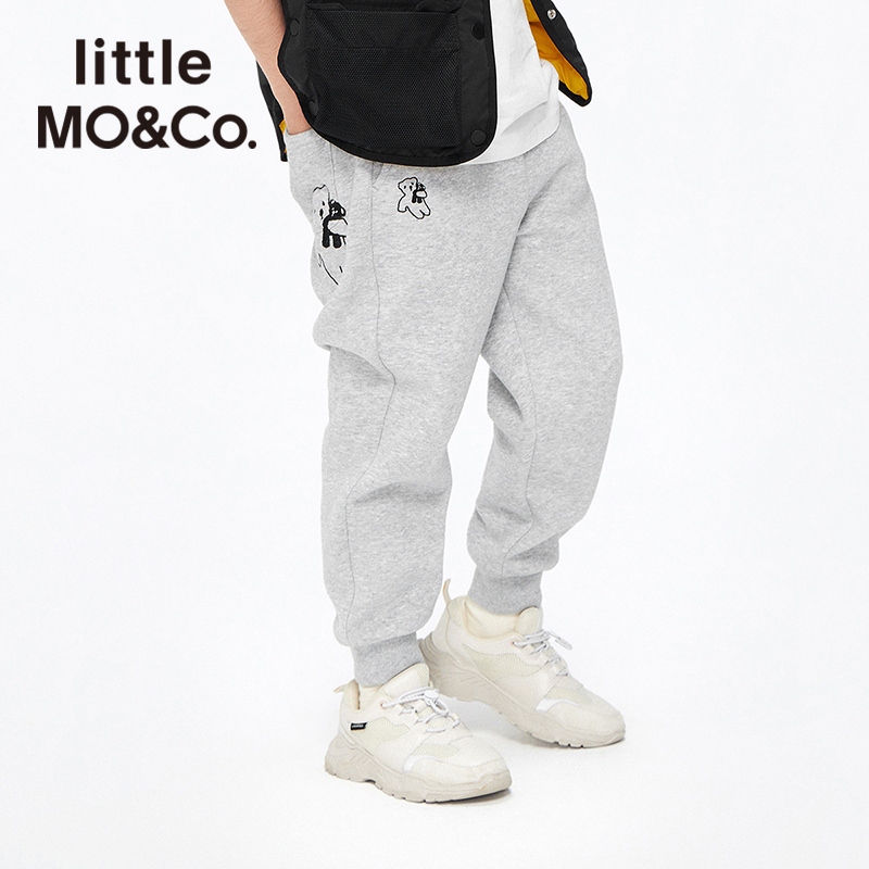 little moco童装22春装新款男女童长款休闲裤子卫裤#KBB1PATT20