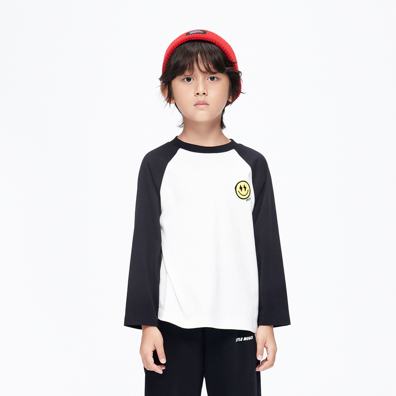 littlemoco童装春秋季男女童长袖T恤打底衫#KBC1TEE020