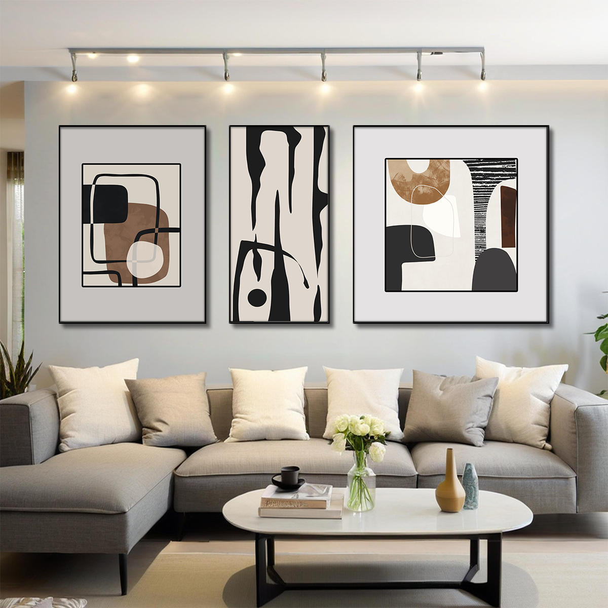 原创轻奢时尚质感沙发画抽象简经沙发背景墙年轻人沙发背景墙画