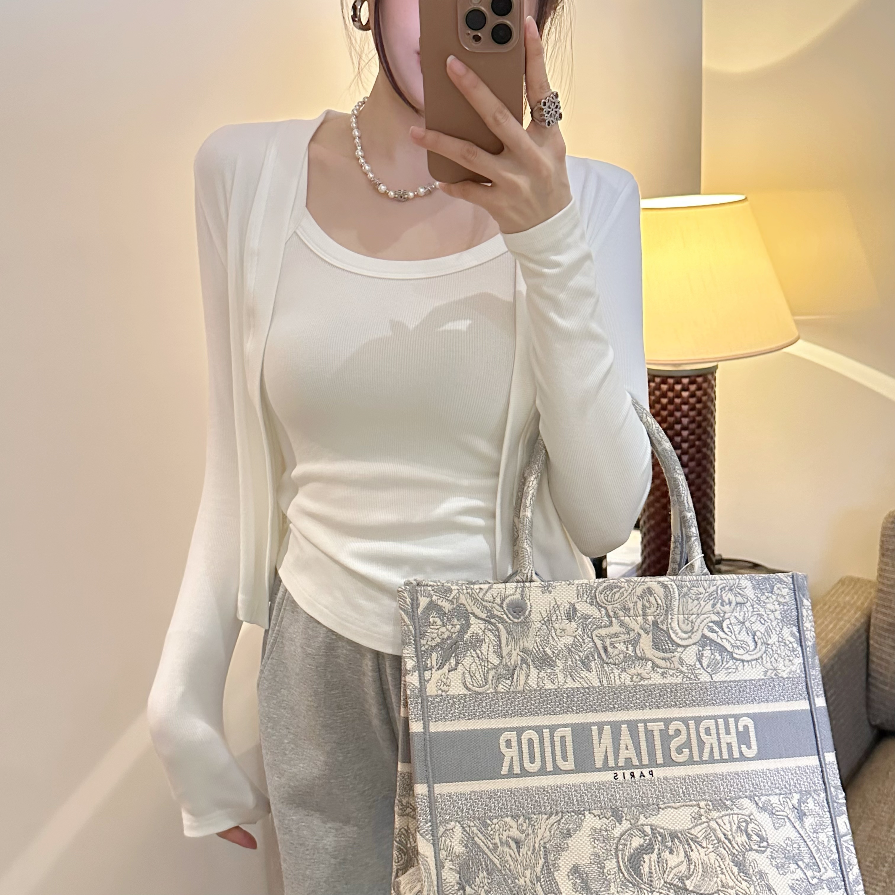 「断码特价」春季上衣女真两件套长袖开衫外套3659（有垫肩可拆卸）