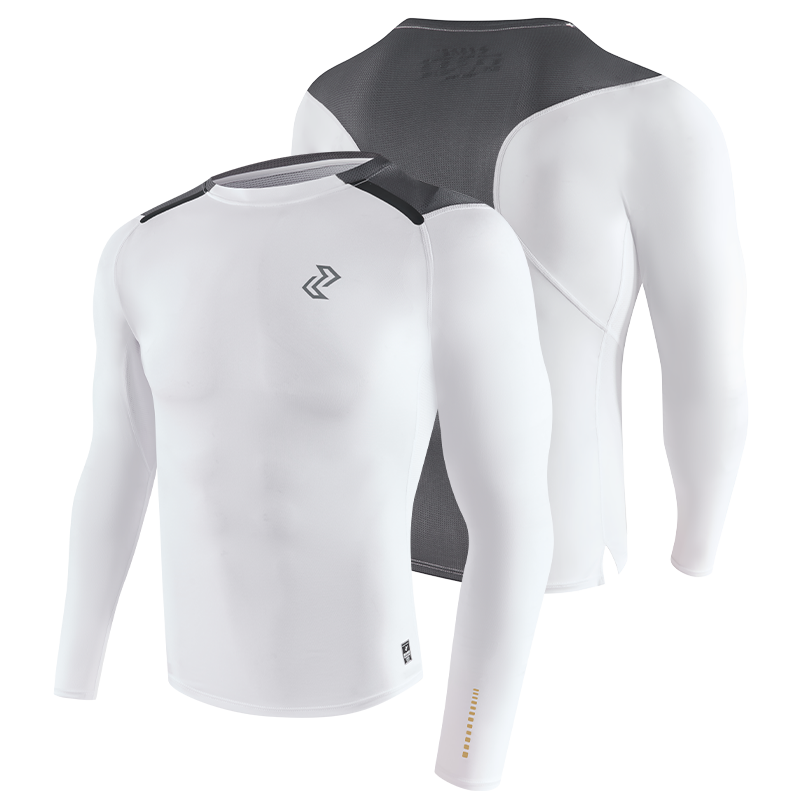 左右力量紧身速干衣长袖｜吸汗高弹户外透气弹力运动训练紧身夏季