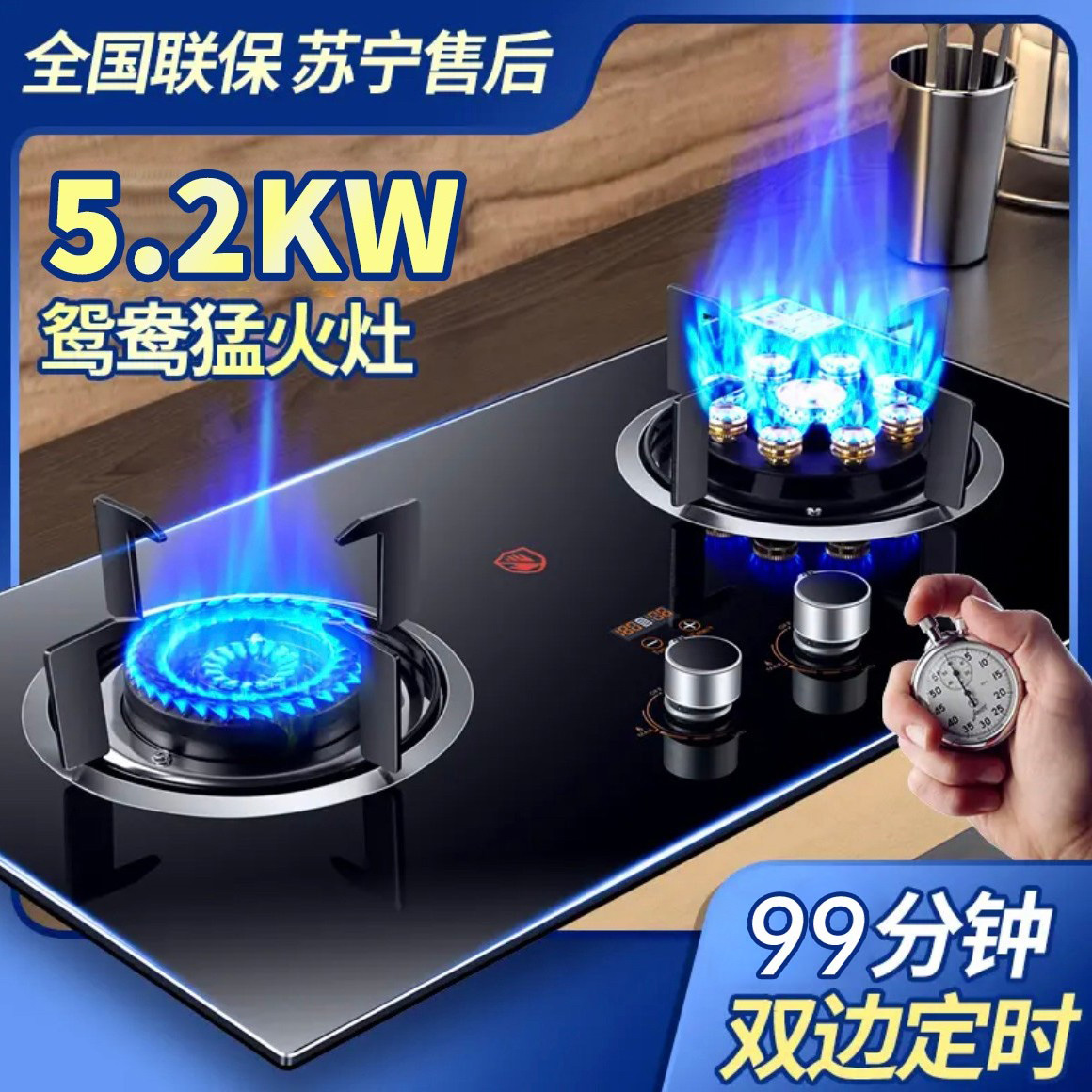 兴旺好太太双灶炉具燃气灶猛火灶家用天然气液化气燃气灶具炉灶
