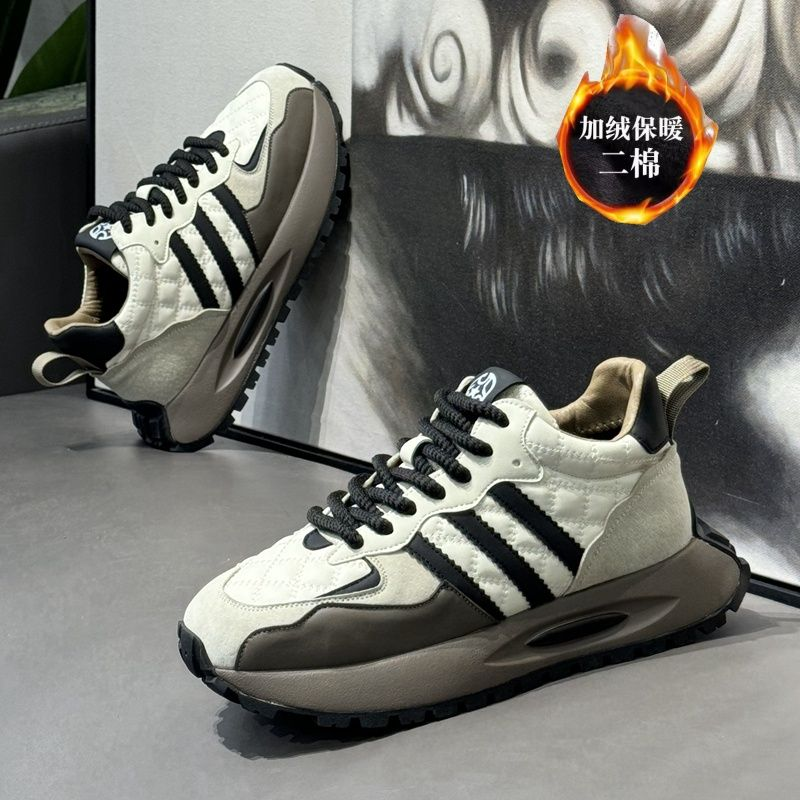 男鞋秋冬款加绒新款ins运动休闲百搭阿甘鞋休闲鞋潮流软底老爹鞋