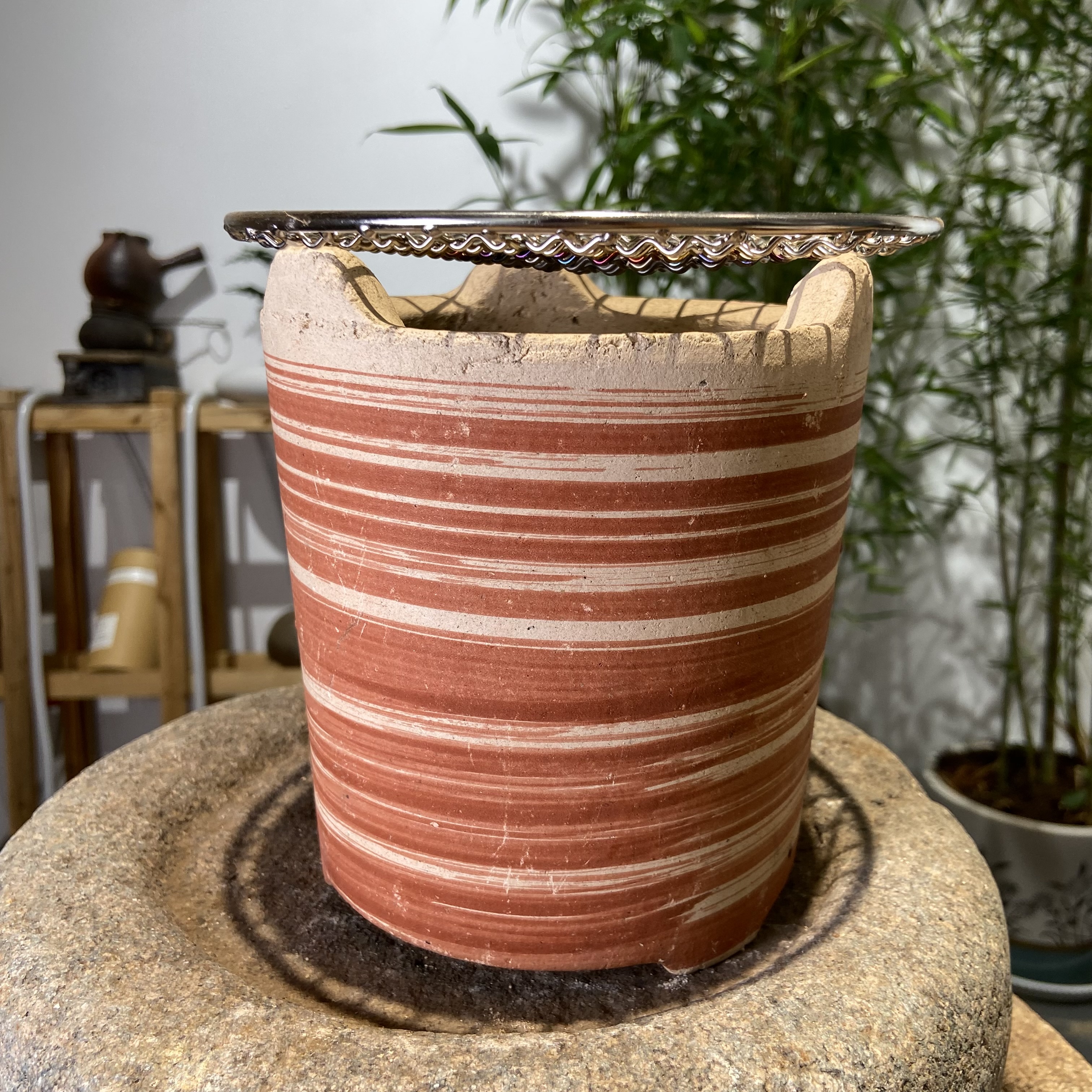 老岩泥小碳炉 烤茶炉烧水烧烤均可耐高温 烧坏包赔纯手工加厚耐火