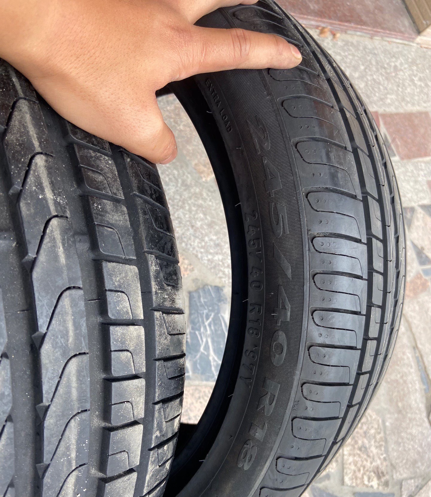 245/40R18倍耐力P7 正品改装轮胎奥迪a4原配轮胎精品无修补