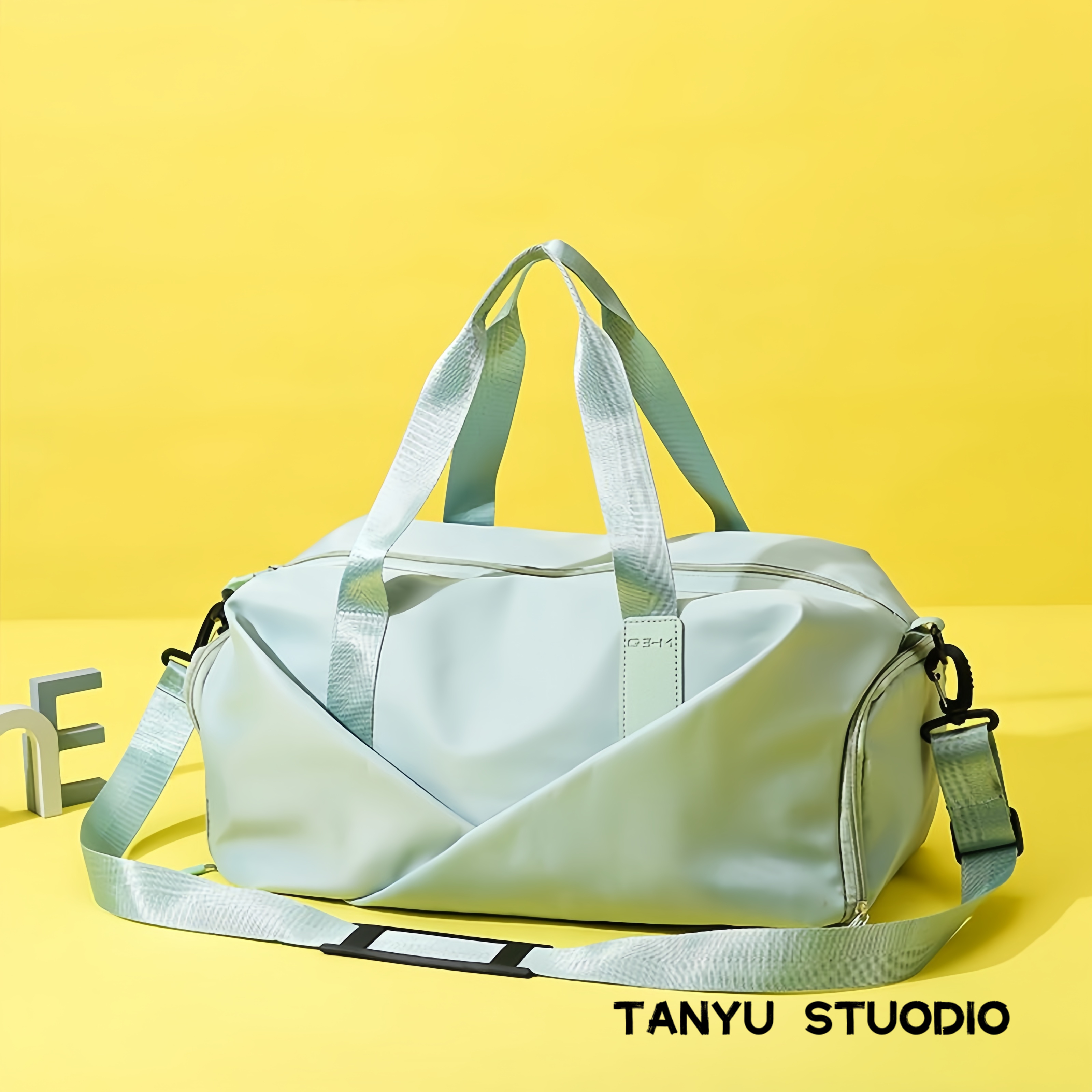 探屿休闲瑜伽干湿分离运动包女瑜伽包训练包大容量手提斜挎旅行包