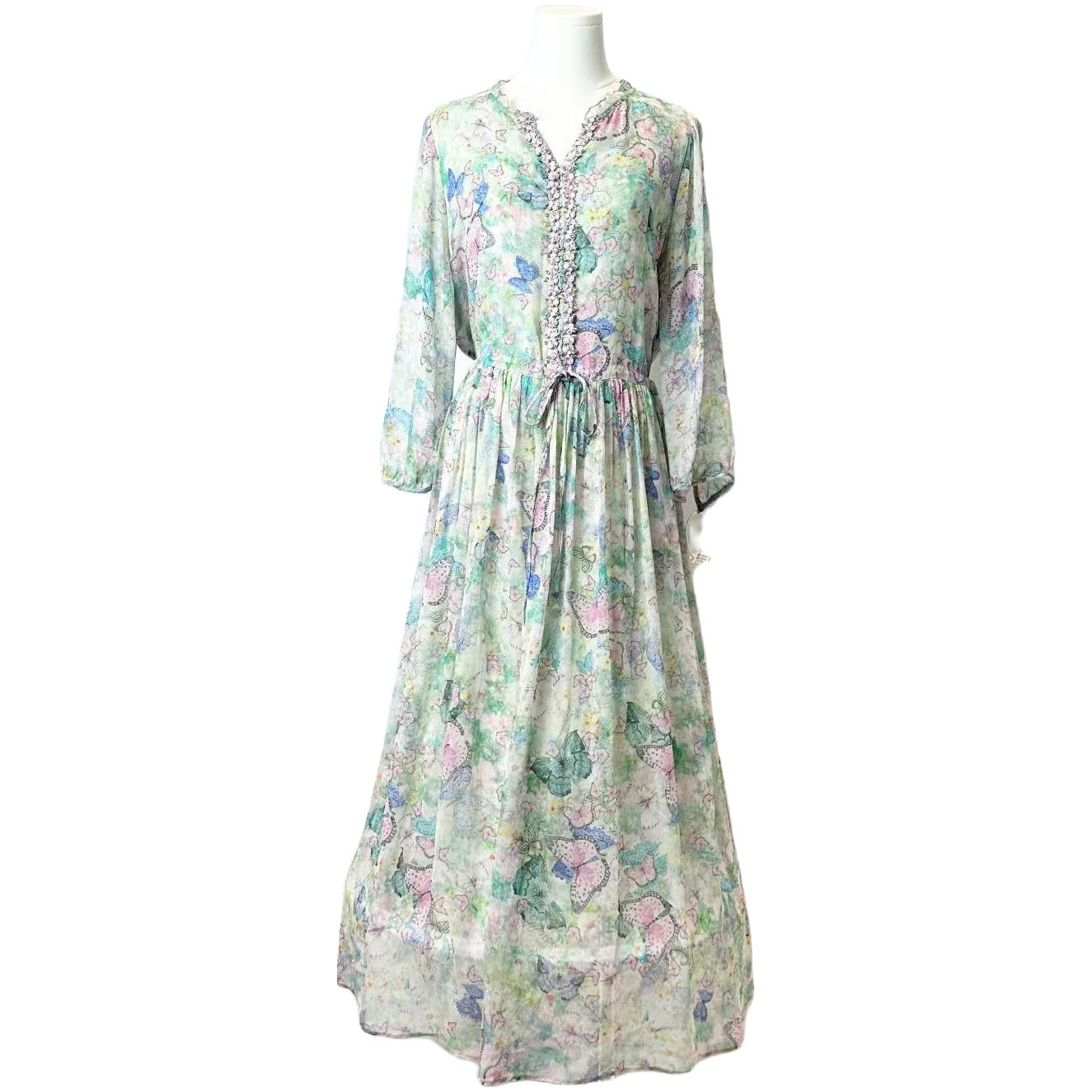 【丫丫-禾枫原创】重磅100%桑蚕丝连衣裙HF23C311