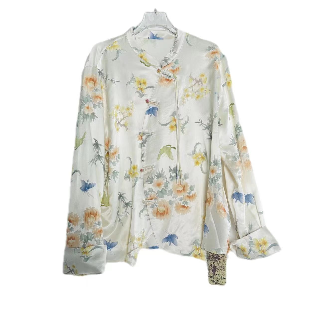 【丫丫-禾枫原创】重磅100%桑蚕丝上衣YR24D120