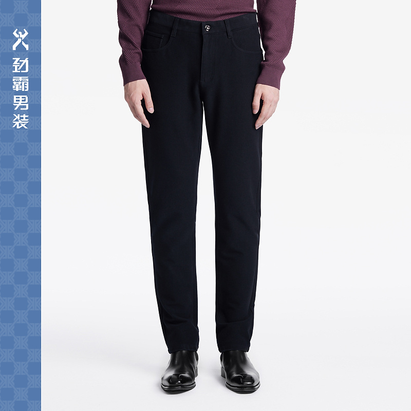 劲霸运动牛仔裤弹力户外时尚长裤裤子爆款男装裤五袋裤|BQZT4595