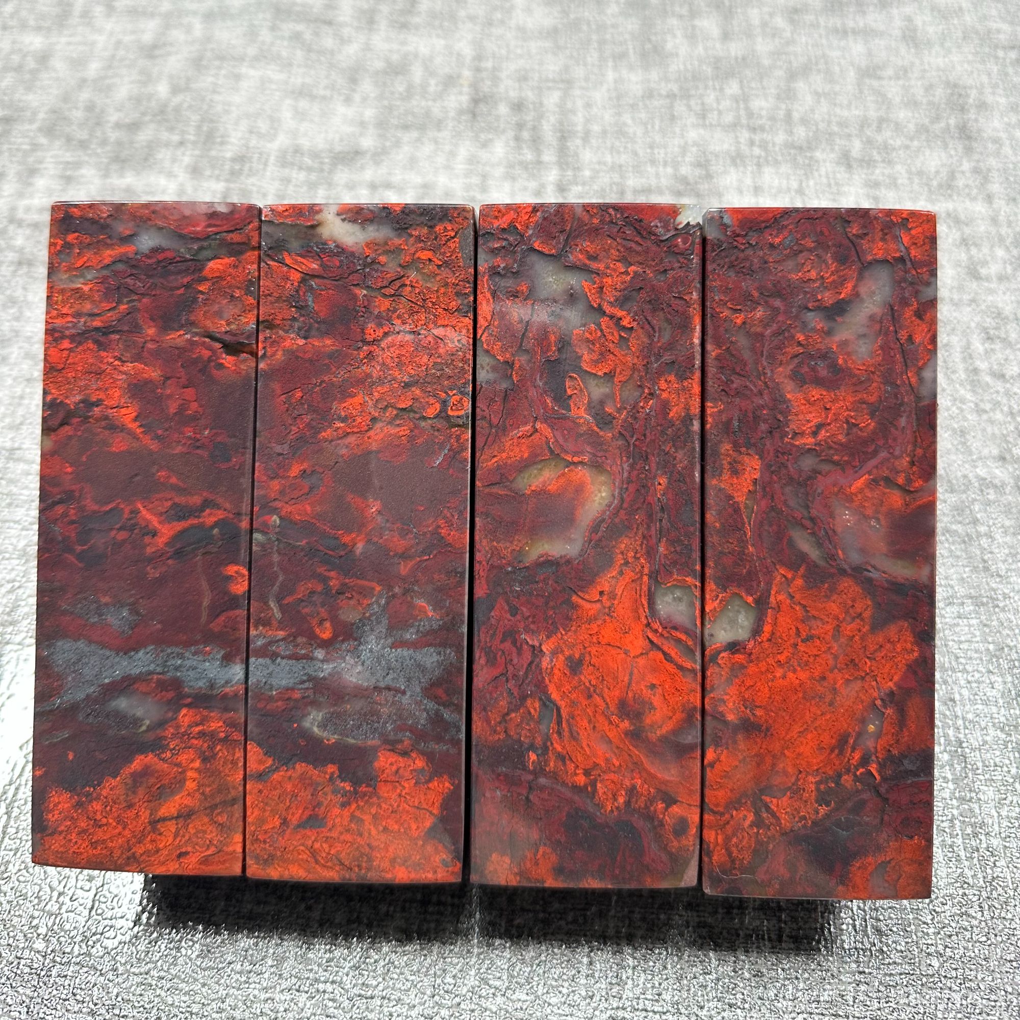 桂林鸡血玉素章印章定制雕刻专属链接一物一拍