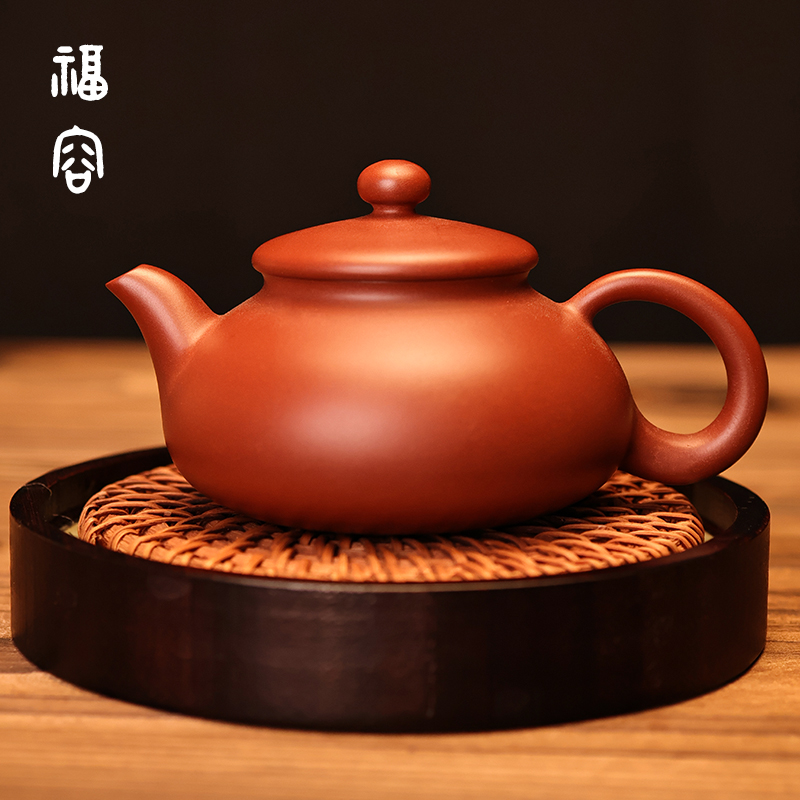 邱桂彪制 全手工潮州手拉壶 雪庐约100cc 泡茶壶家用功夫茶茶壶