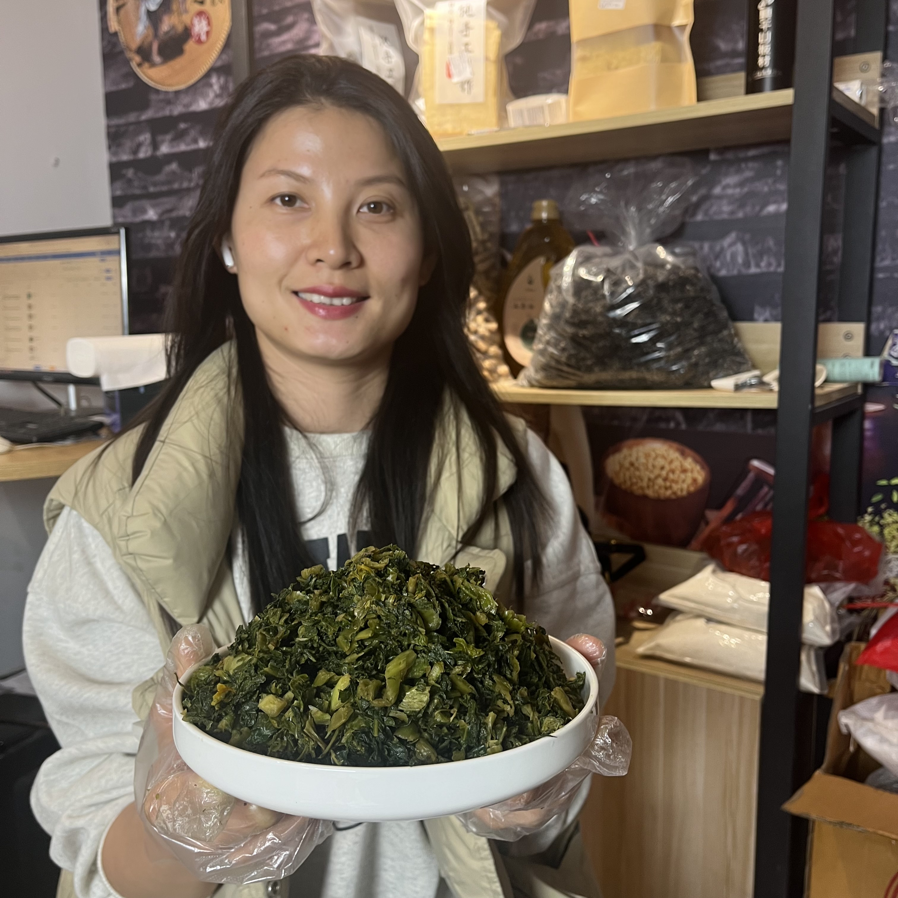 余干芥菜咸菜落菜里1000g