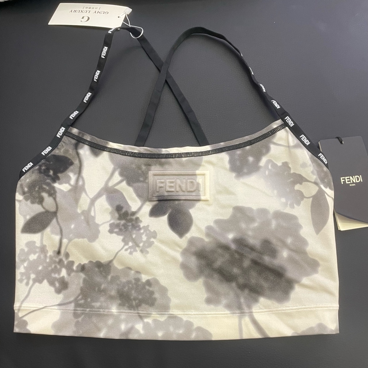 99新 FENDI/芬迪 水墨印花吊带 44码 GM000755