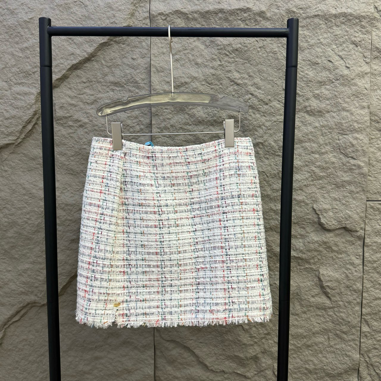 Thom Browne/汤姆布朗/杂色毛呢半裙 40码 98新 GM000448