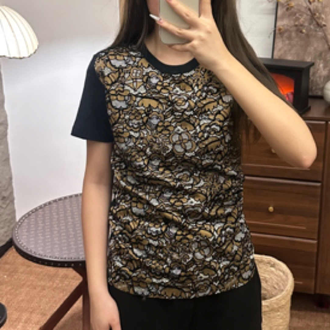 99新 LouisVuitton/路易威登 刺绣花朵短袖 S码 GM001987