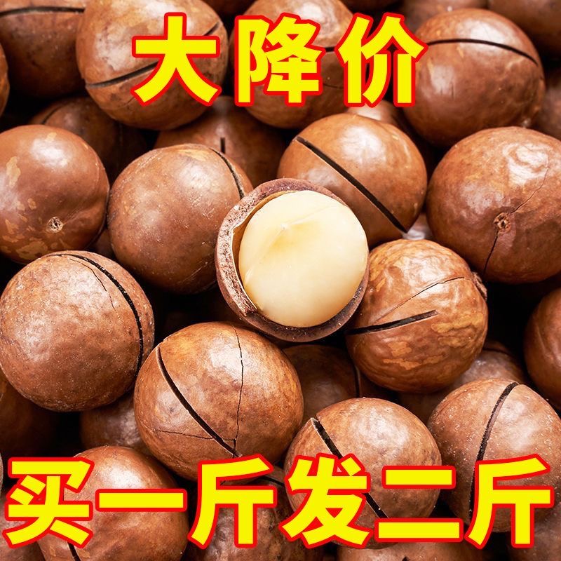 【2斤大降价】新货夏威夷果连罐装奶油坚果干果散装特产送开口器
