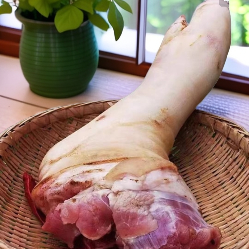 大别山农家健康土黑猪蹄子