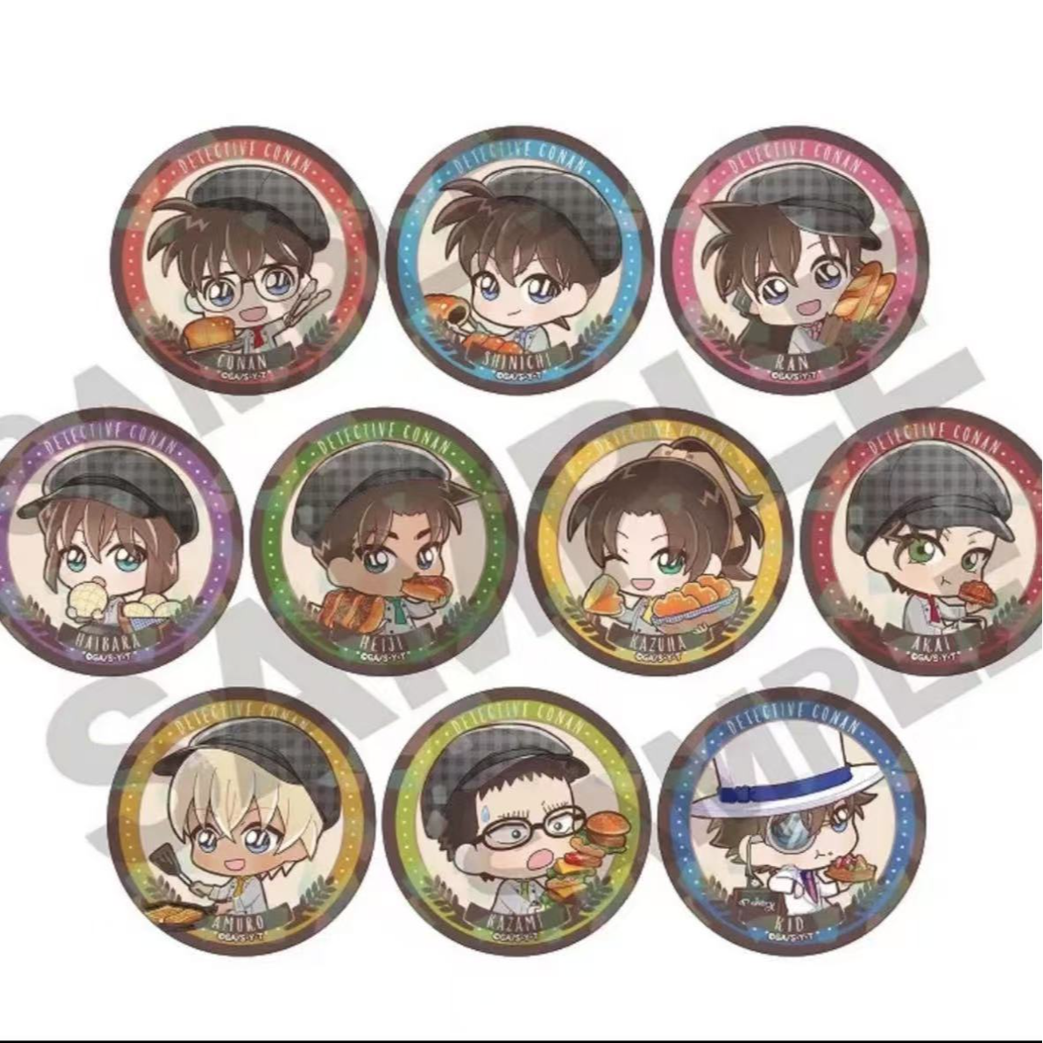 名侦探柯南 AGF面包qqr吧唧 AGF限量场贩 面包挂件