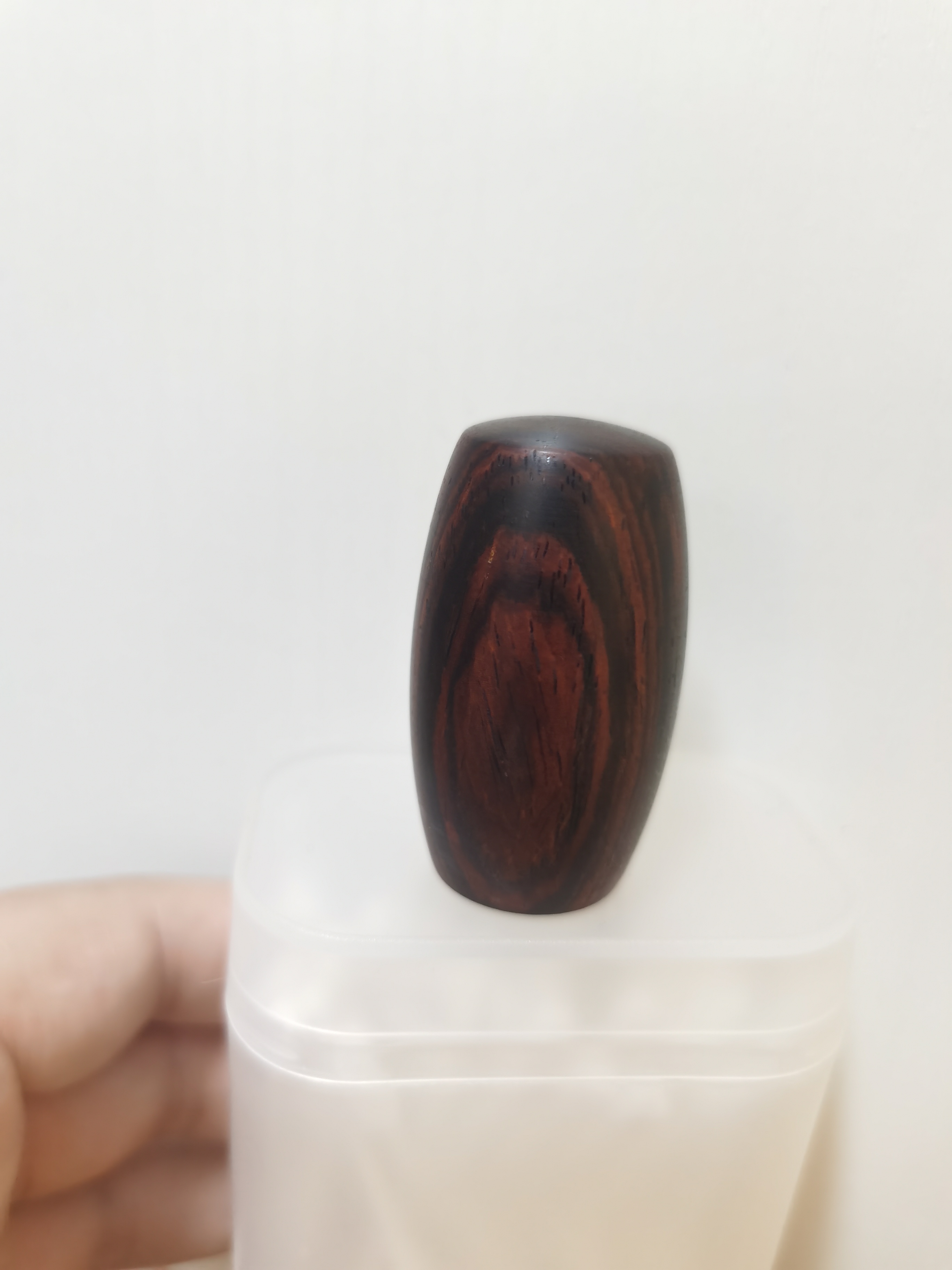 红木手把件小鼓茶至