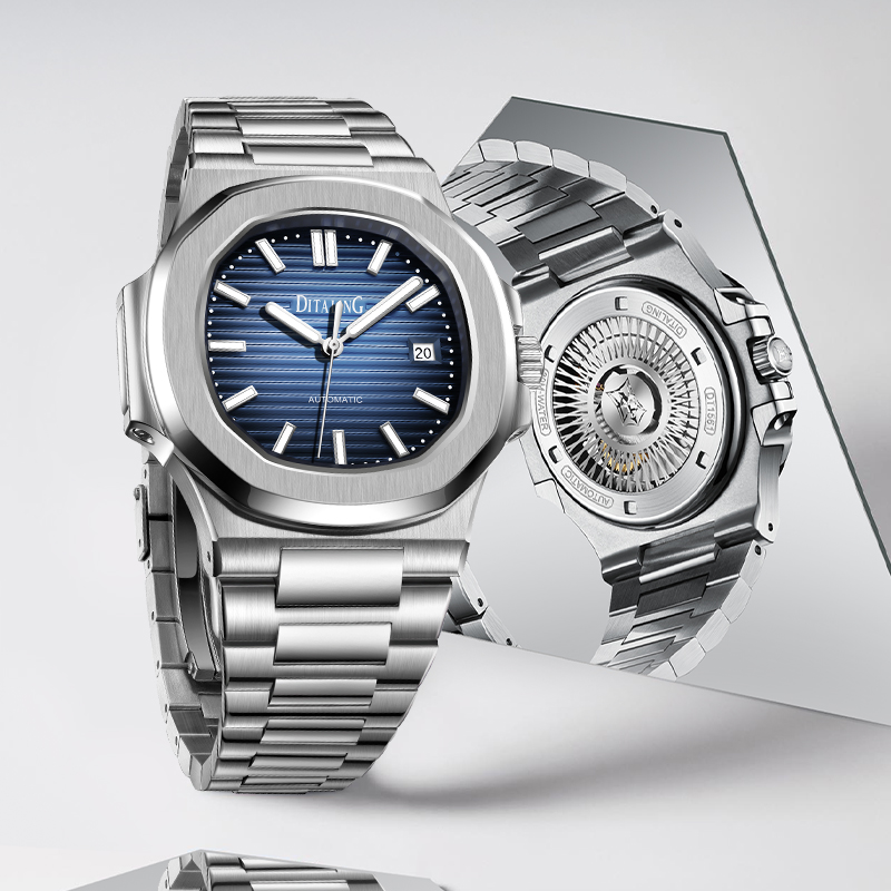 DITALING德国慕尼黑【鹦鹉系列】进口奢华全自动机械表男表钢带男款