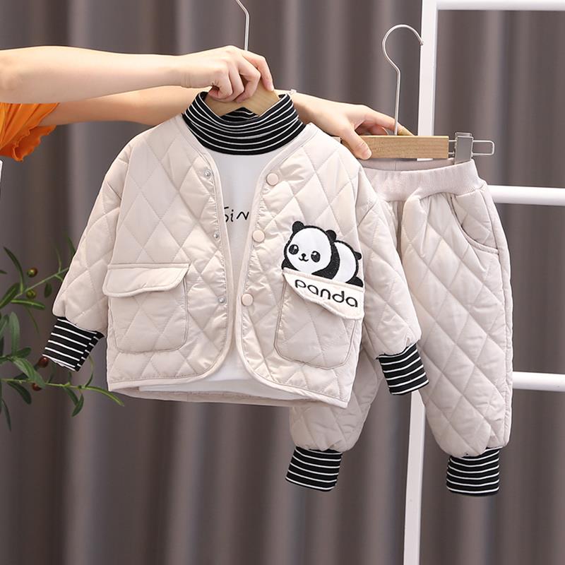 巴拉巴拉恩男童棉服套装冬季洋气婴儿小童装帅气儿童衣服厚款男宝