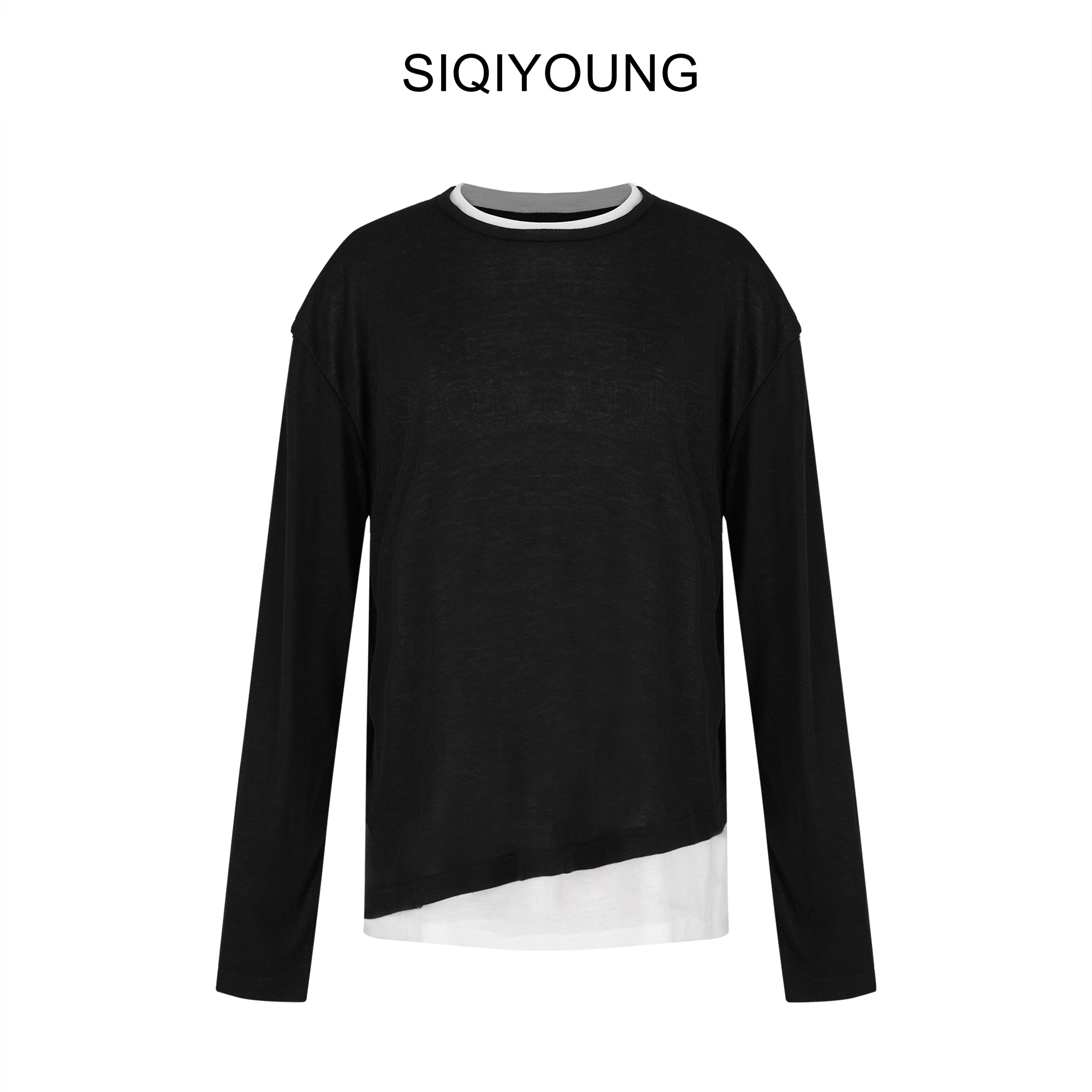 SIQIYOUNG假两件设计上衣